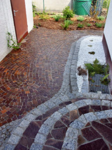 Pflasterarbeiten, Weg pflastern, Intarsien